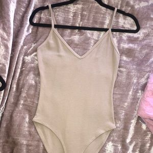 Ribbed Nude/Tan Bodysuit